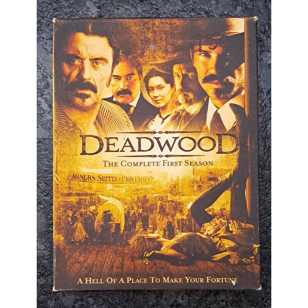 HBO Deadwood: The Complete First Season DVD 6-Disc Set w/ Commentary (2004)